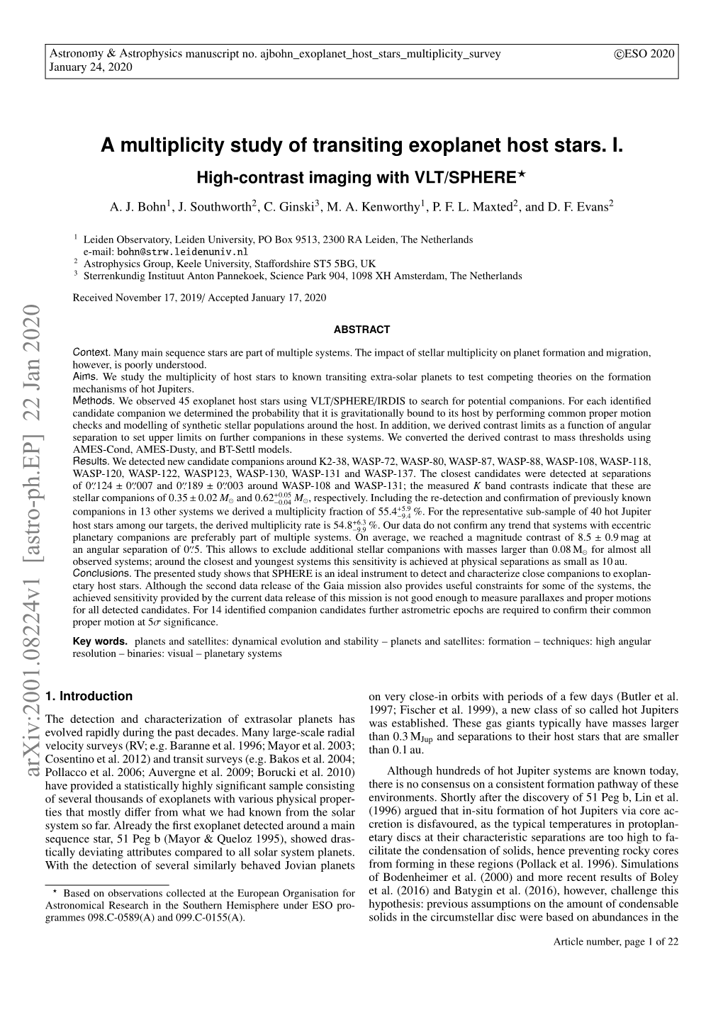 A Multiplicity Study of Transiting Exoplanet Host Stars. I. High-Contrast Imaging with VLT/SPHERE?