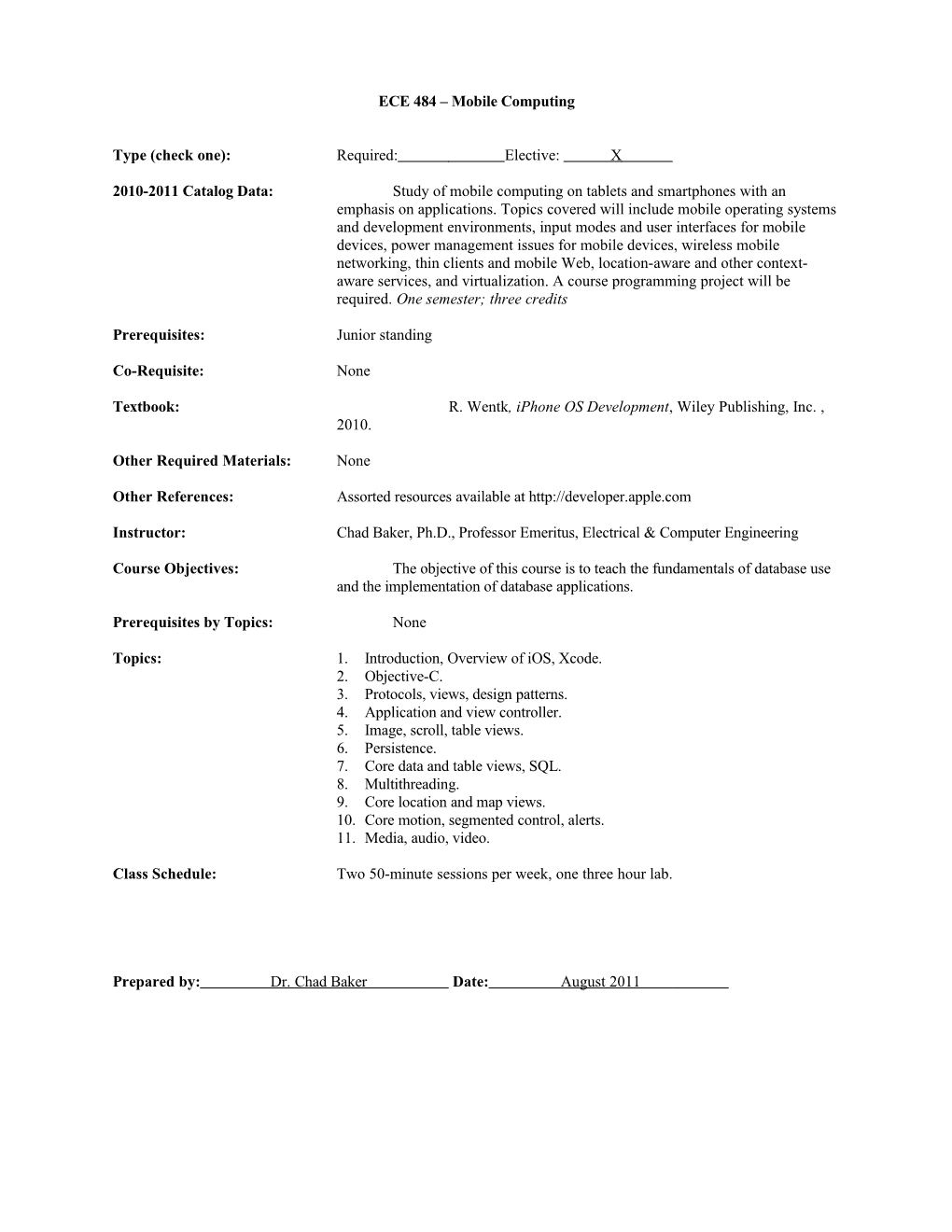 EE 415 Data Communications