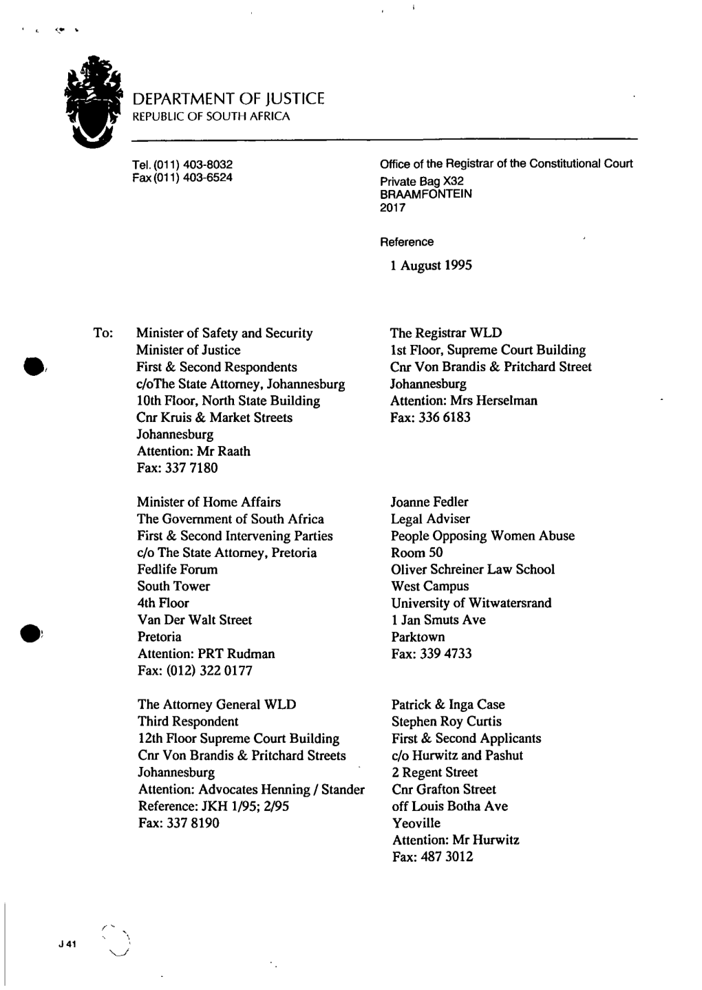 Constitutional Court Order 1 August 1995.Pdf