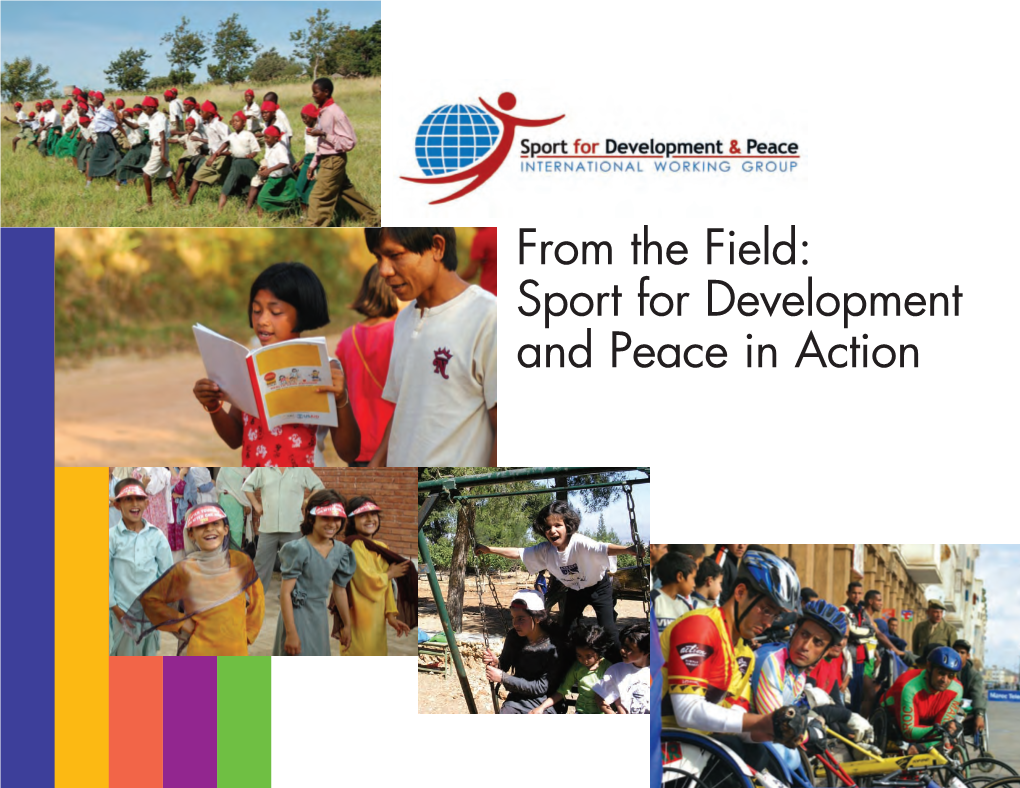 From the Field: Sport for Development and Peace in Action INTRODUCTION Wed Oct 24.Qxd 11/1/07 4:19 PM Page 2