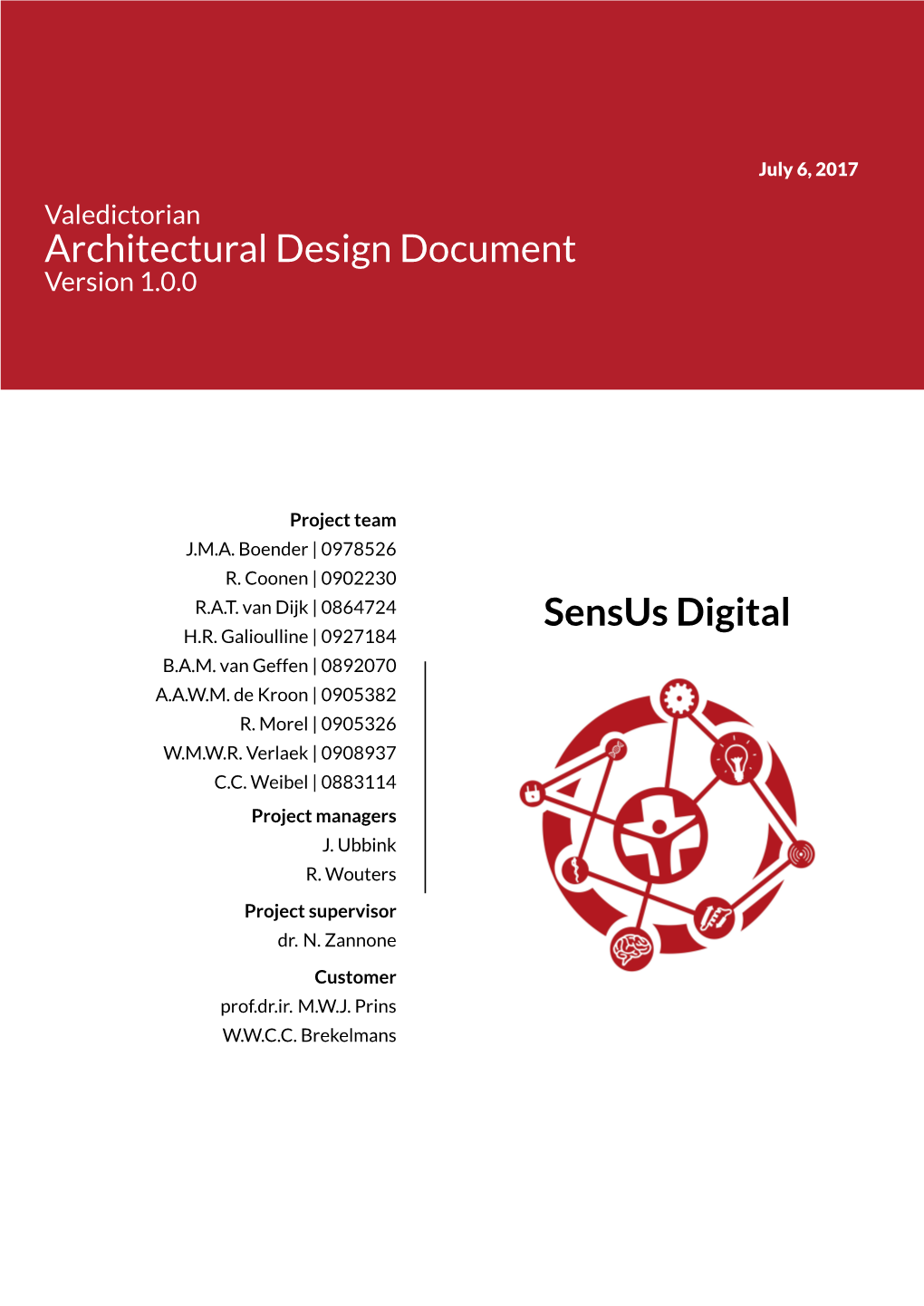 Architectural Design Document Sensus Digital