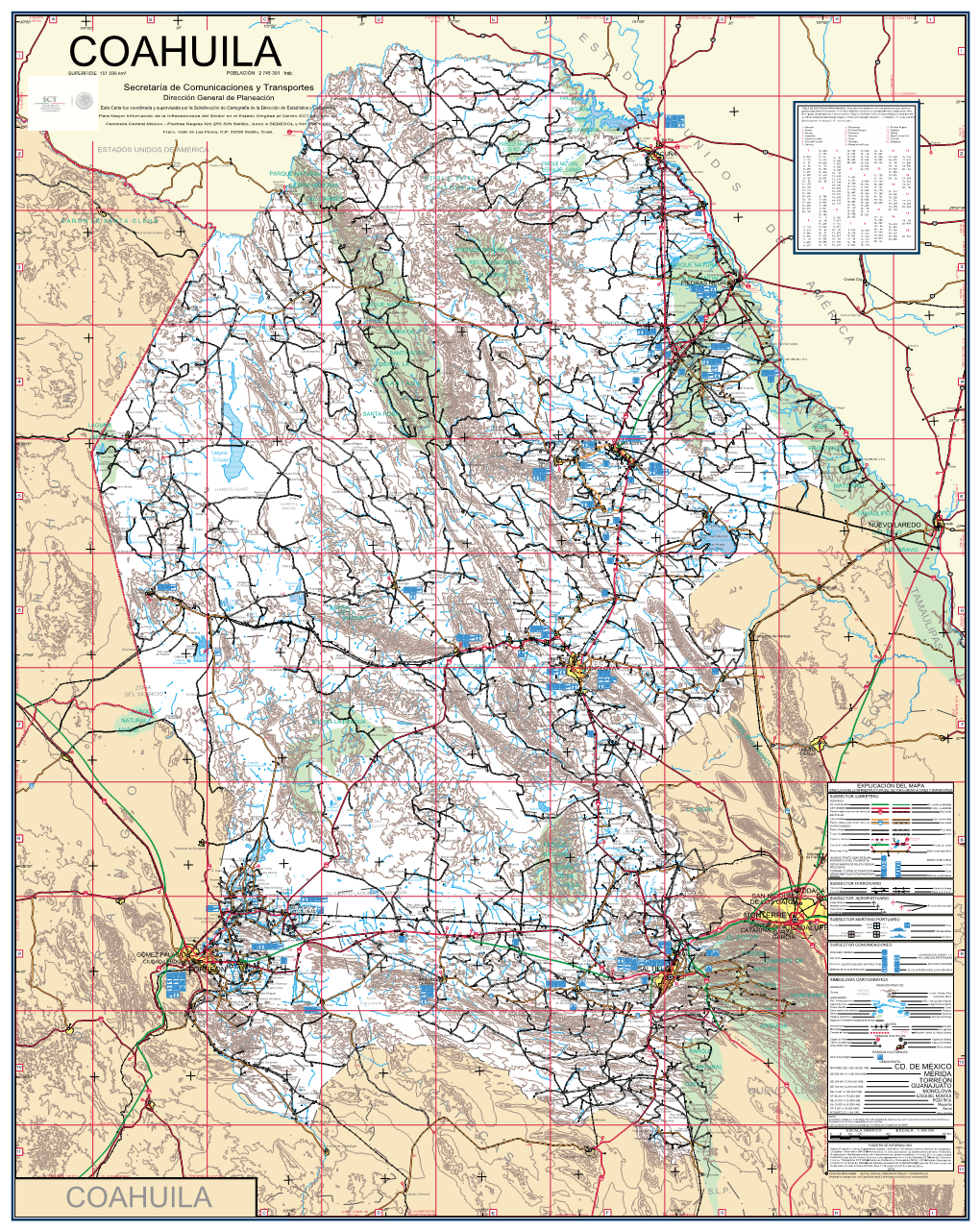 COAHUILA Manga Del Oso La Herradura SUPERFICIE 151 595 Km² POBLACIÓN 2 748 391 Hab