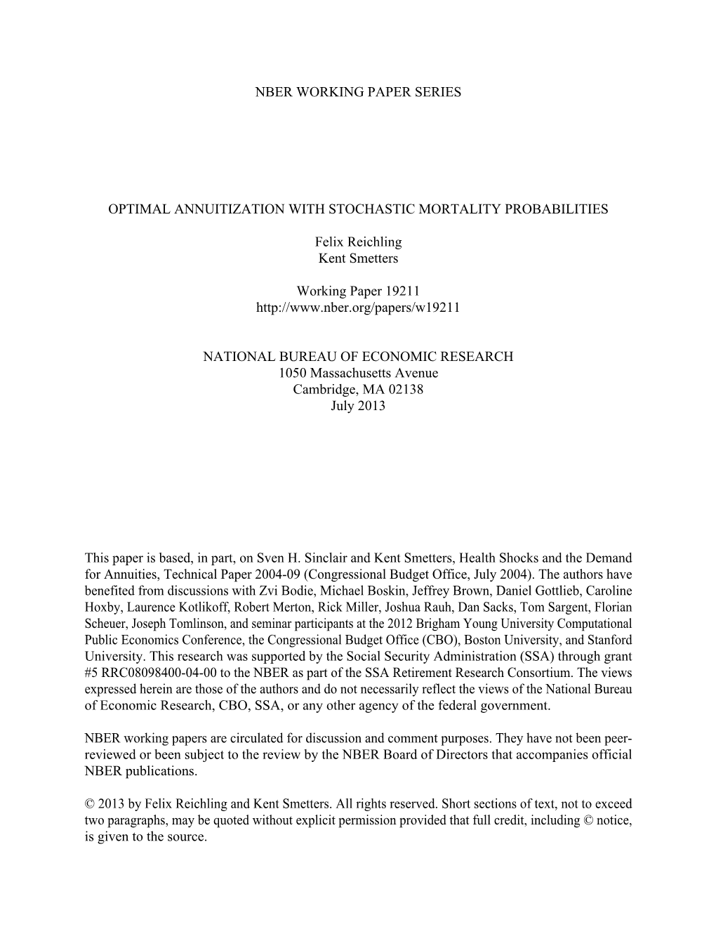 Optimal Annuitization with Stochastic Mortality Probabilities