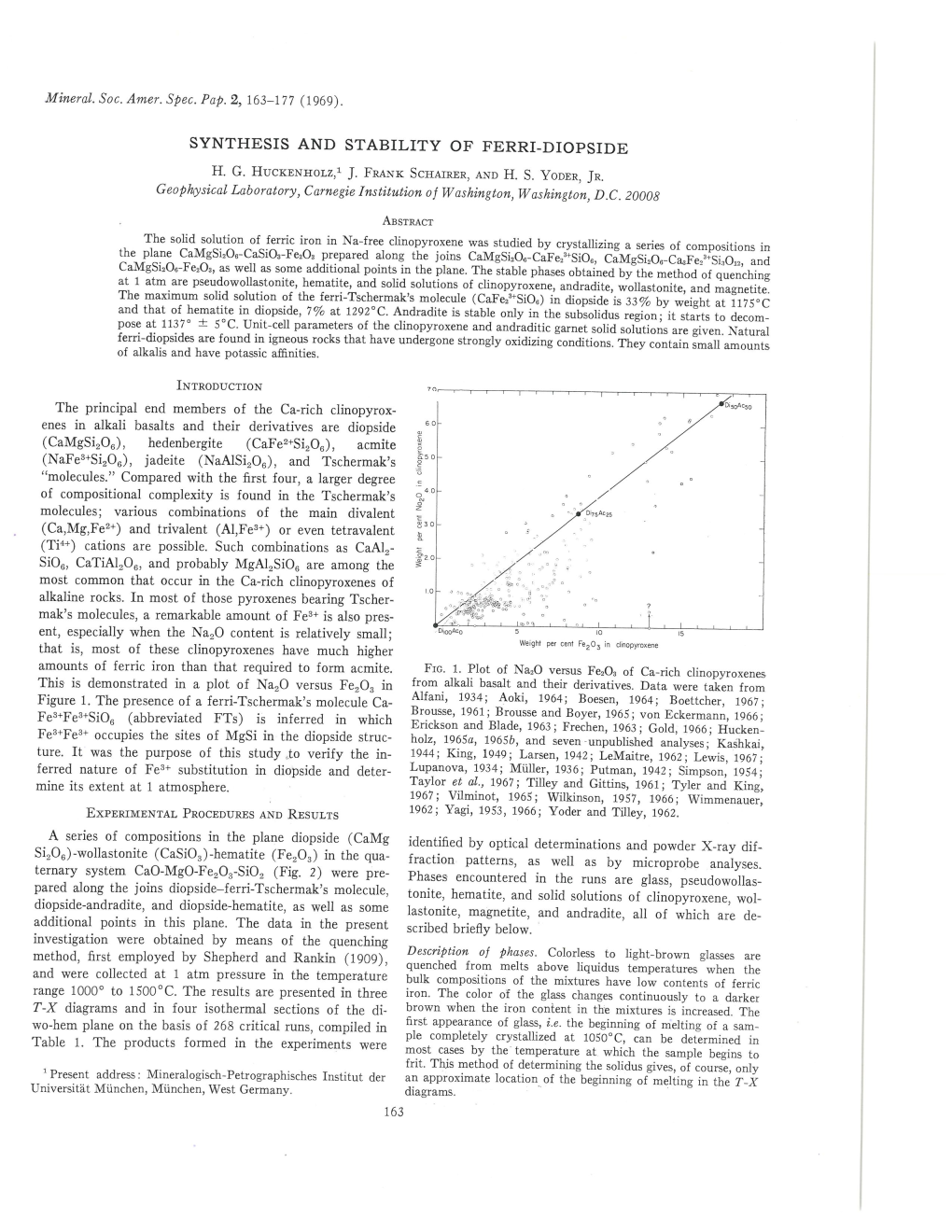 Synthesis and Stability of Ferri-Diopside