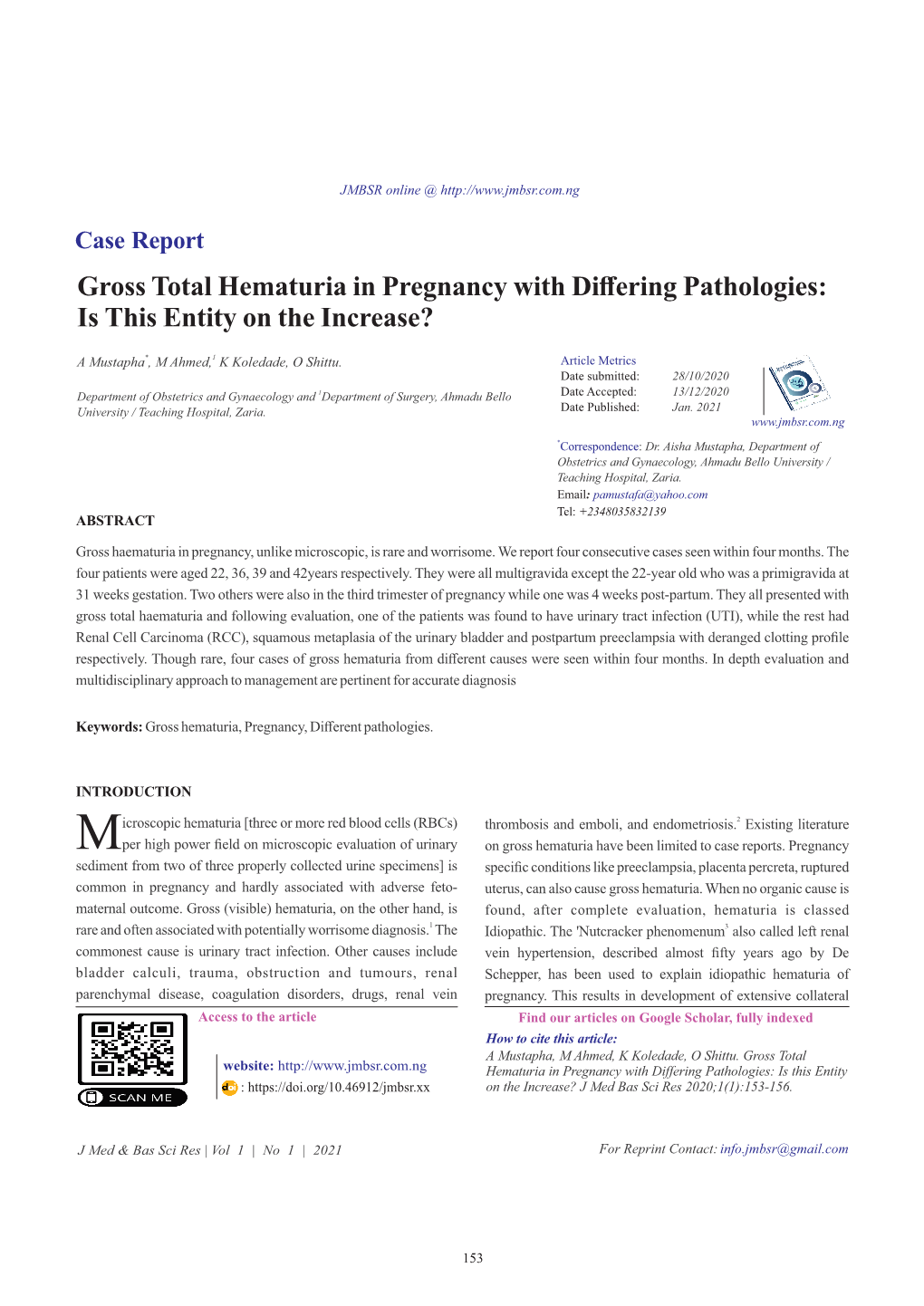 Jmbsr ARTICLES Vol 1 No 1 2020-Pg1-143.Cdr