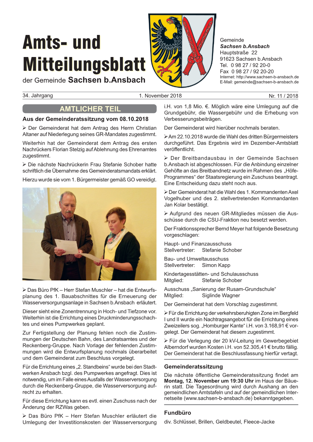 Und Mitteilungsblatt Amts