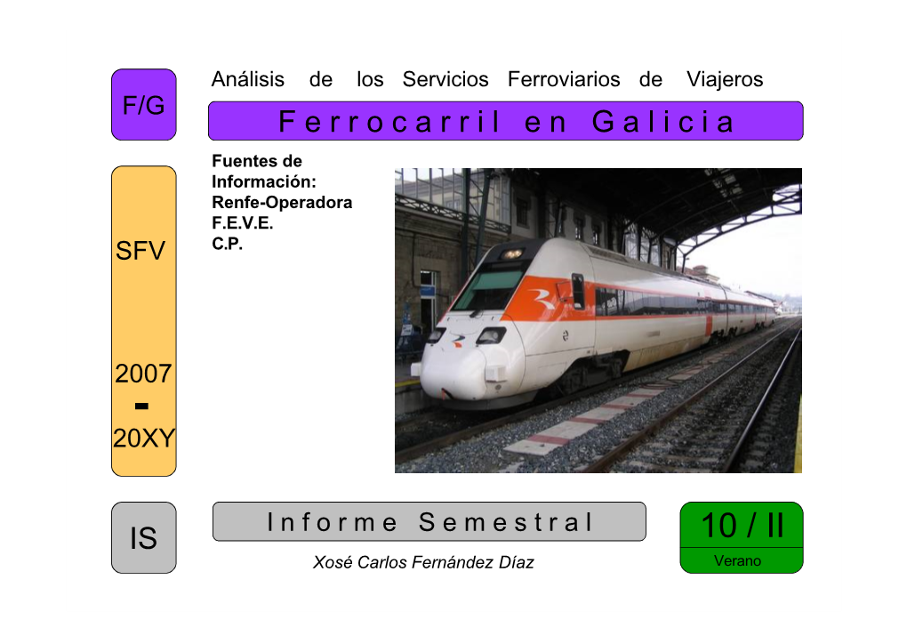 Renfe-Operadora FEVE CP Xosé Carlos Fernández Díaz