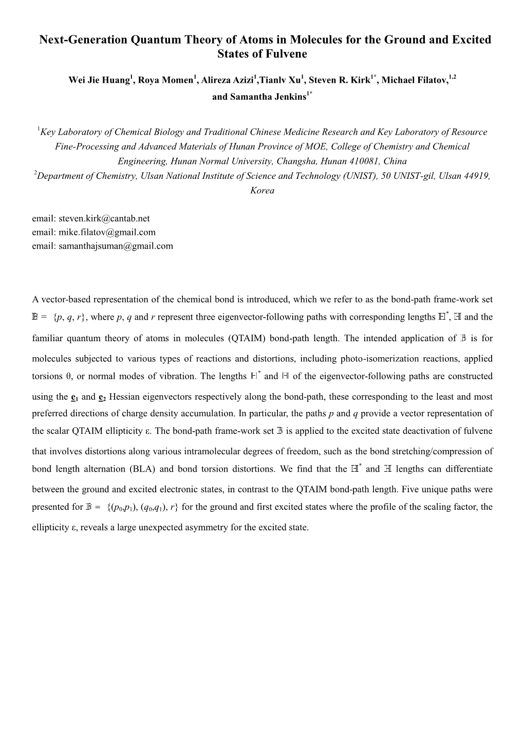 Next-Generation Quantum Theory of Atoms in Molecules for the Ground and Excited States of Fulvene