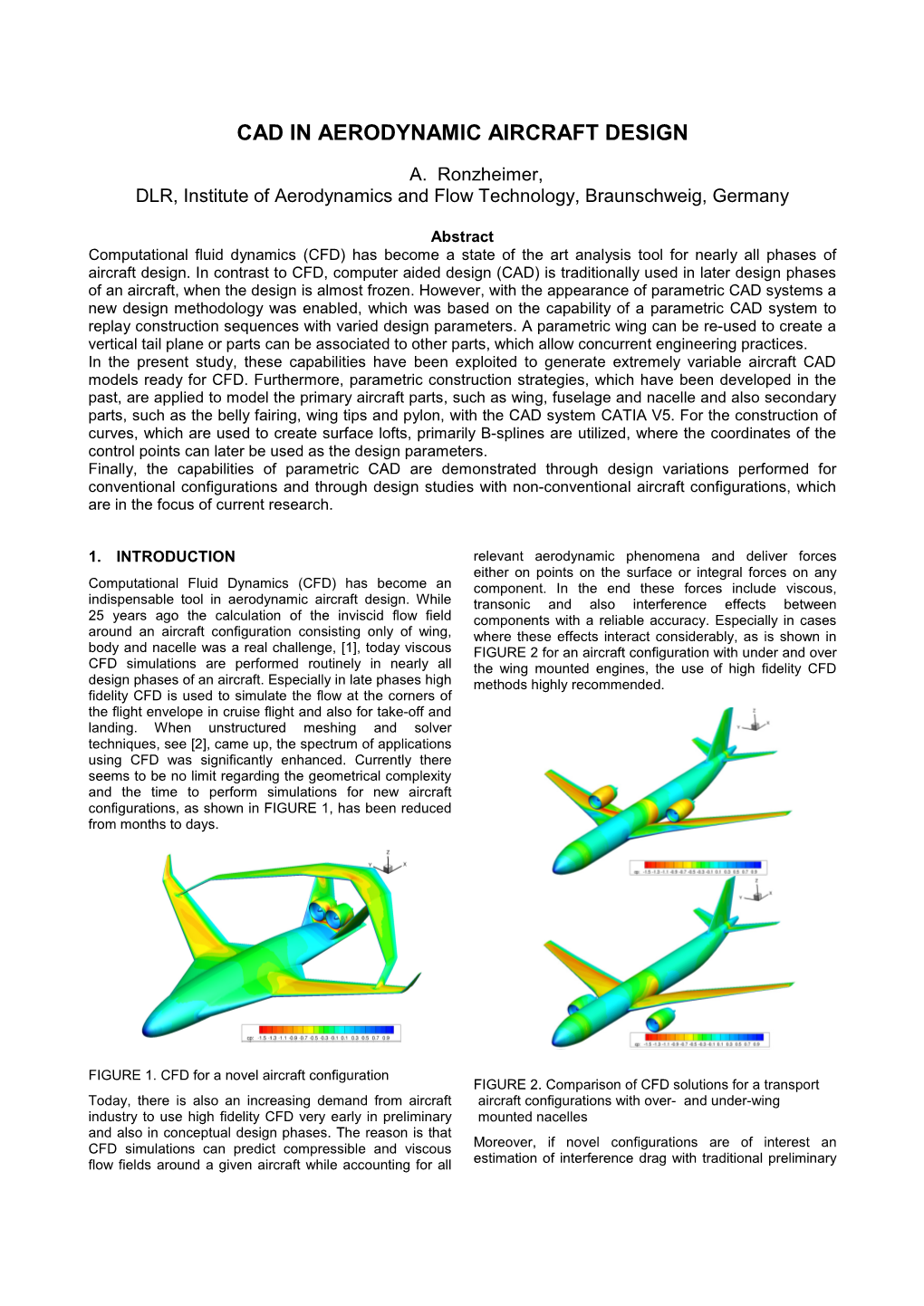 Cad in Aerodynamic Aircraft Design