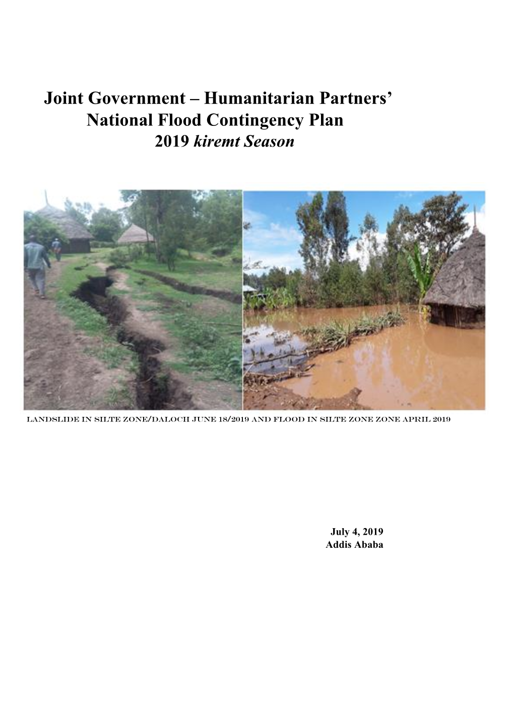 Humanitarian Partners' National Flood Contingency Plan