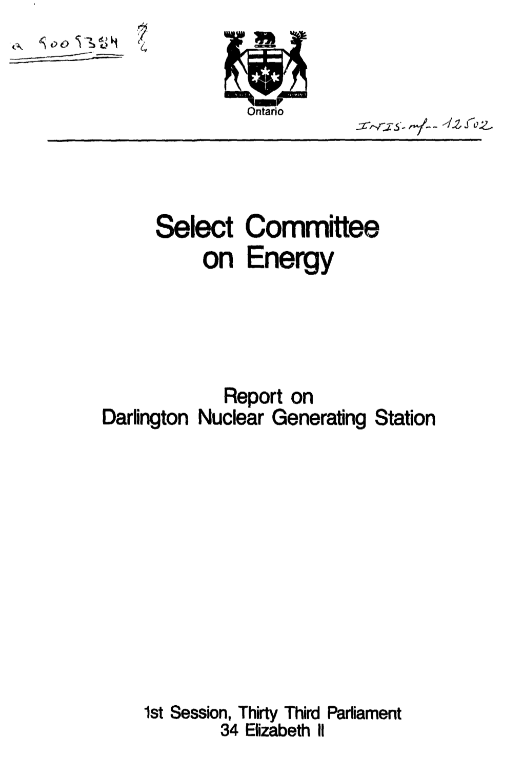 Select Committee on Energy