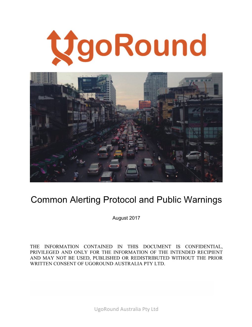 Common Alerting Protocol and Public Warnings