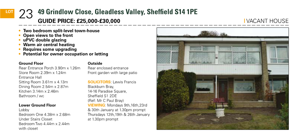 23 49 Grindlow Close, Gleadless Valley, Sheffield S14