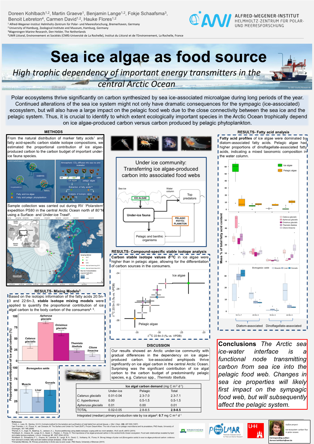 Sea Ice Algae As Food Source High Trophic Dependency of Important Energy Transmitters in the Central Arctic Ocean by GEO Grafik/Illuteam 43