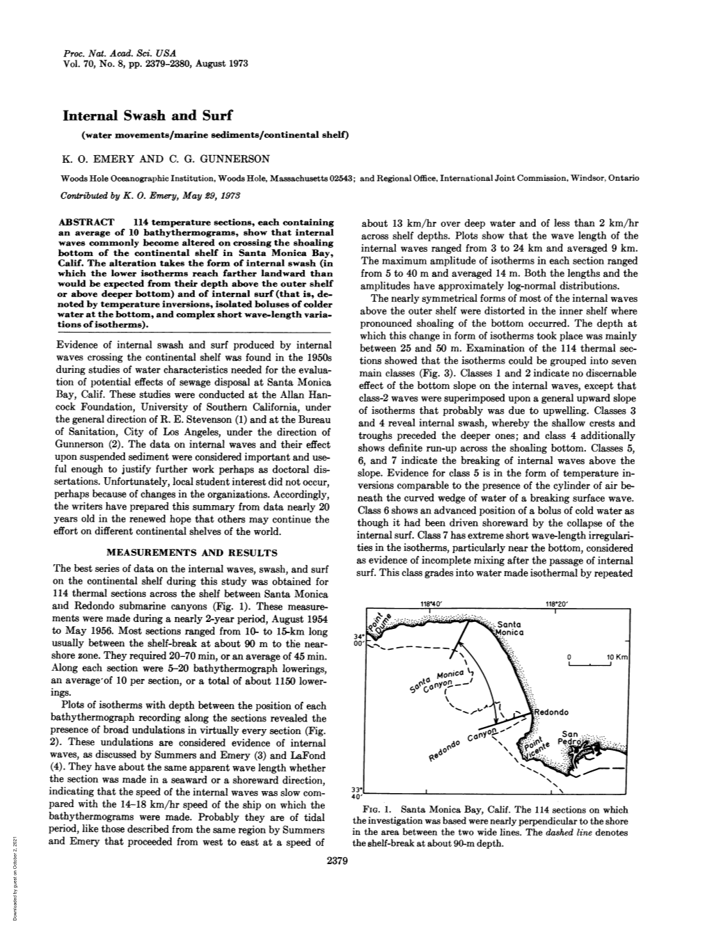 Internal Swash and Surf (Water Movements/Marine Sediments/Continental Shelf) K