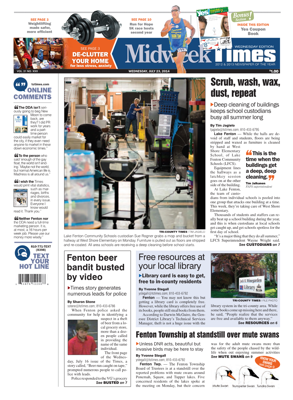 Midweek 2012 & 2013 NEWSPAPER of the YEAR VOL