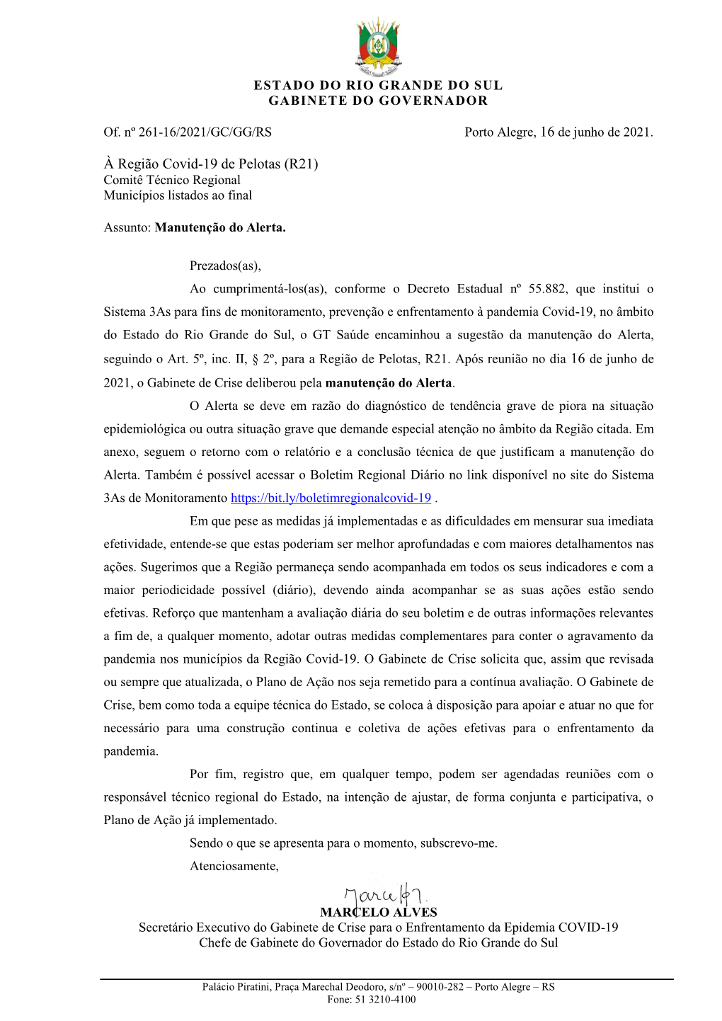 À Região Covid-19 De Pelotas (R21) Comitê Técnico Regional Municípios Listados Ao Final