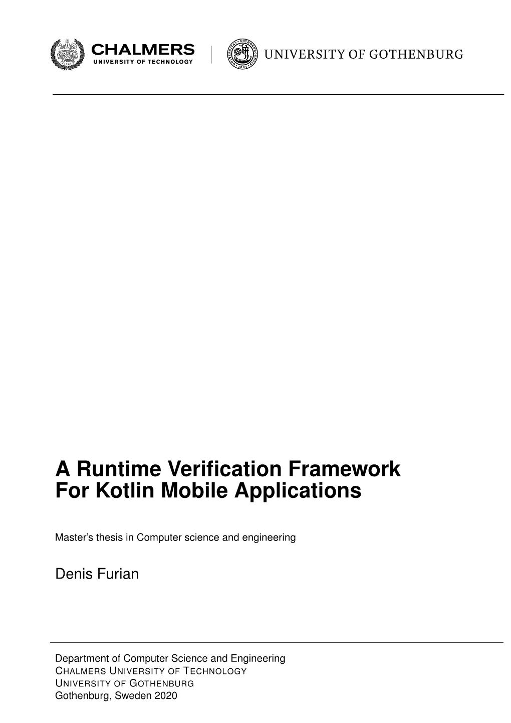 A Runtime Verification Framework for Kotlin Mobile Applications