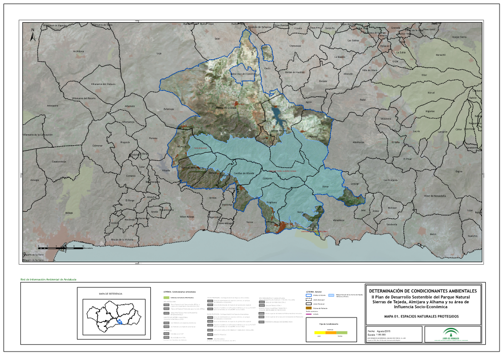 DETERMINACIÓN DE CONDICIONANTES AMBIENTALES Ámbito De Estudio Parque Natural De Las Sierras De Tejeda, Almijara Y Alhama ESPACIOS NATURALES PROTEGIDOS FLORA PROTEGIDA