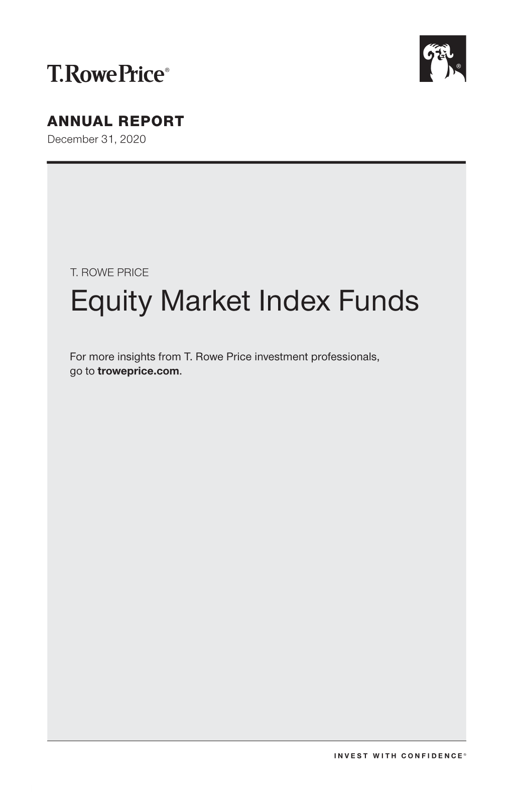 Equity Market Index Funds