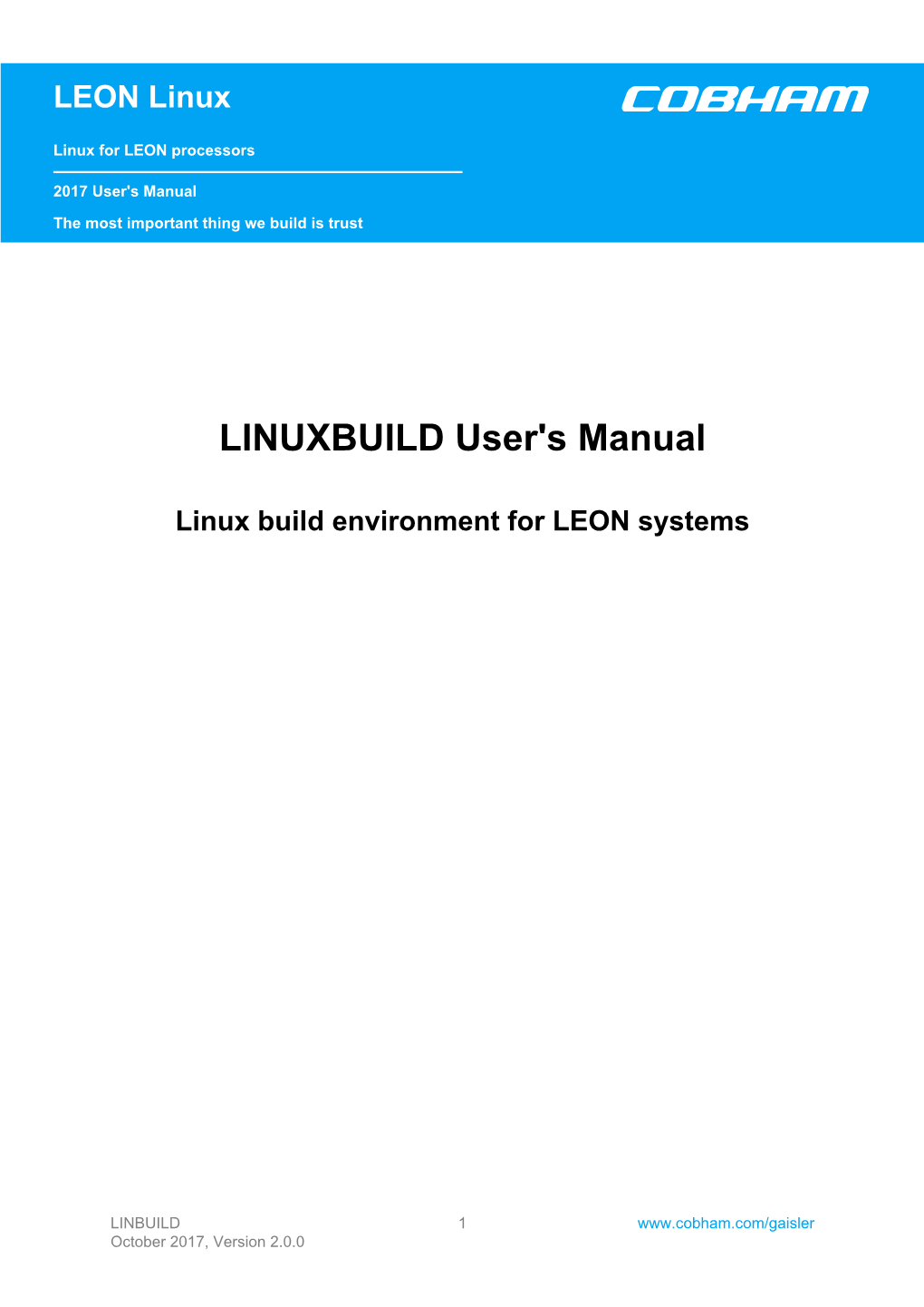 LINUXBUILD User's Manual