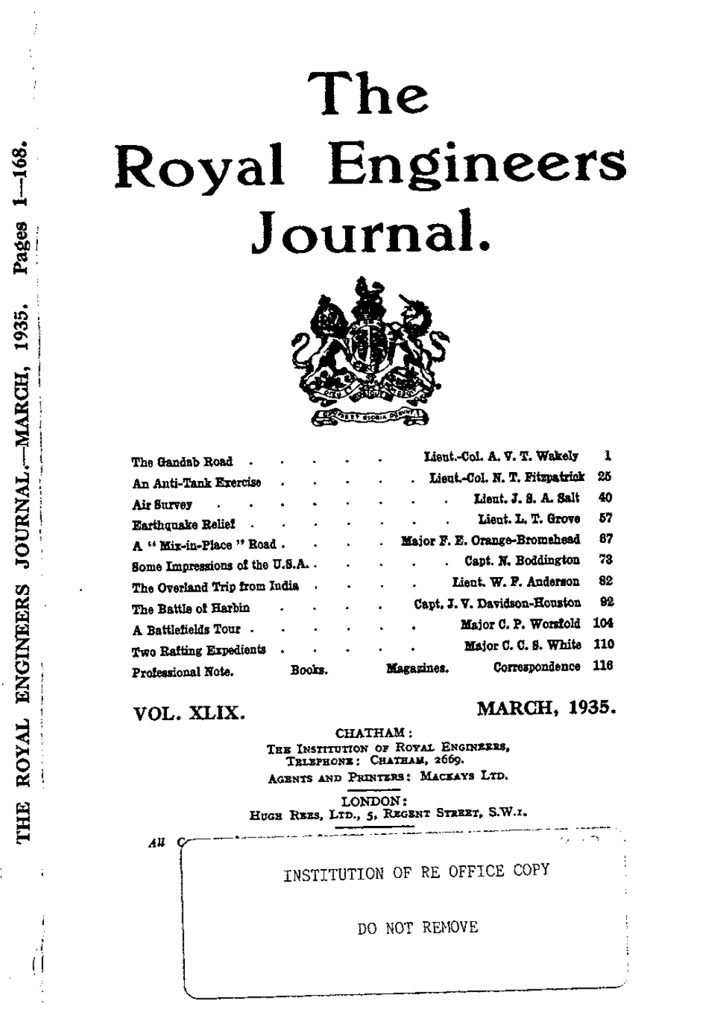 The Royal Engineers Journal