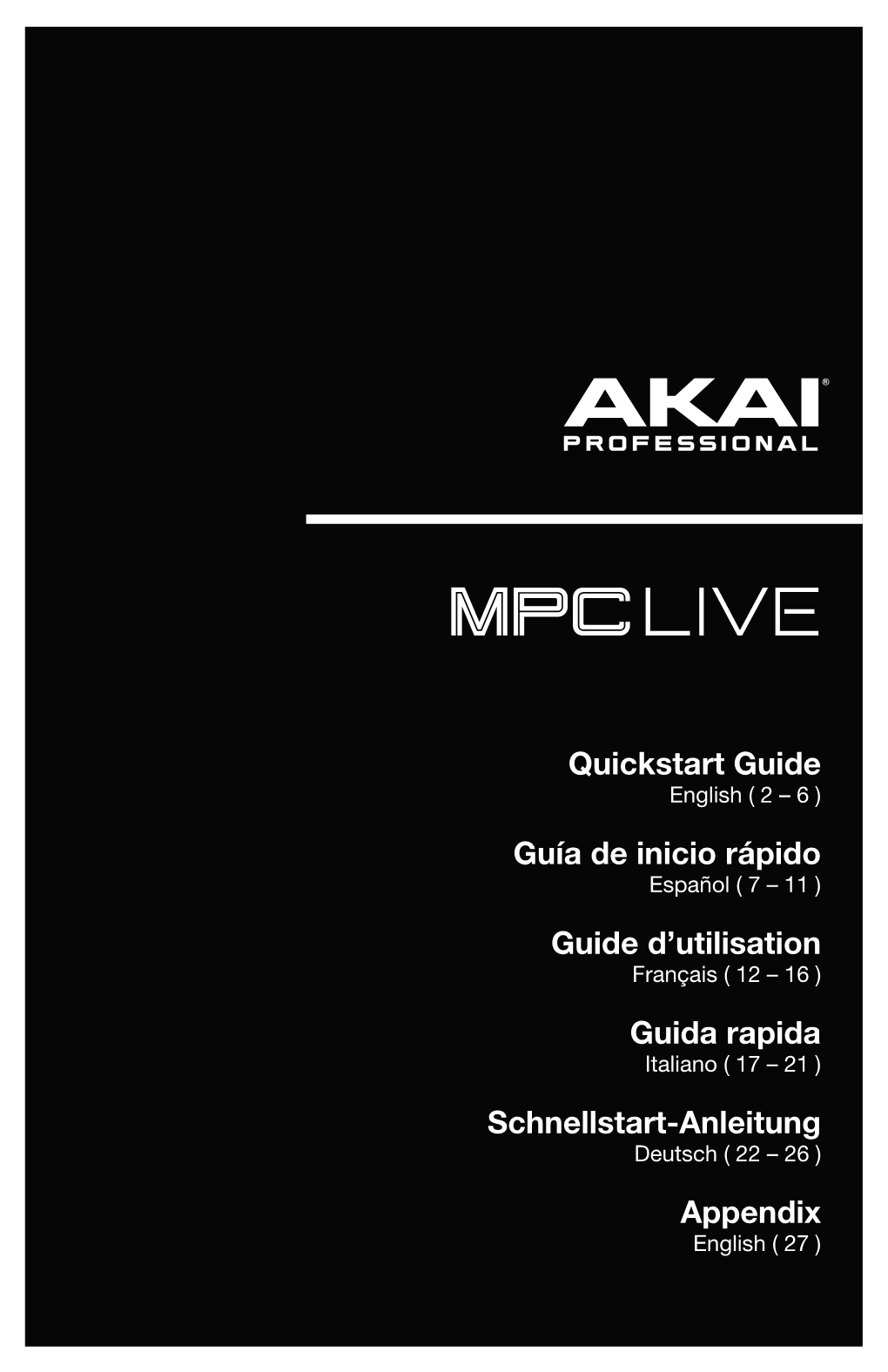 MPC Live Quickstart Guide