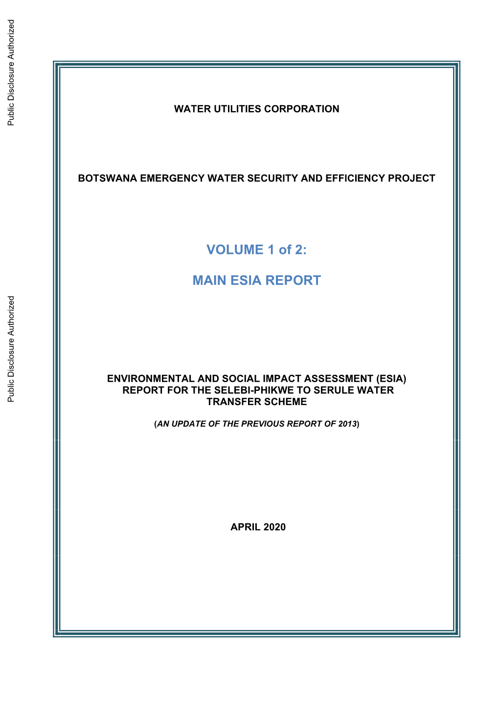 World Bank Document