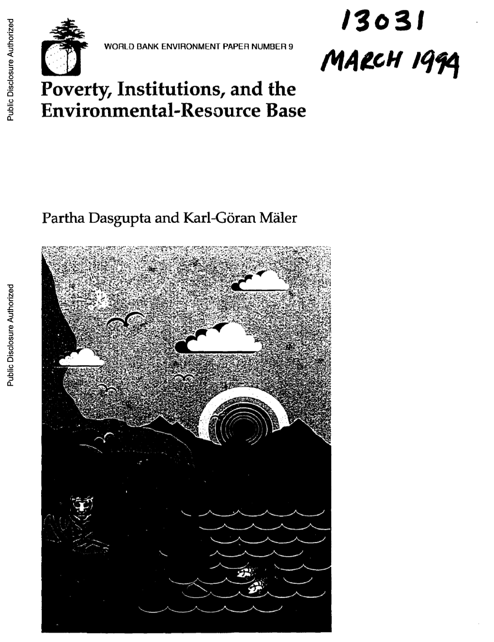 Poverty, Institutions, and the Environmental-Resource Base