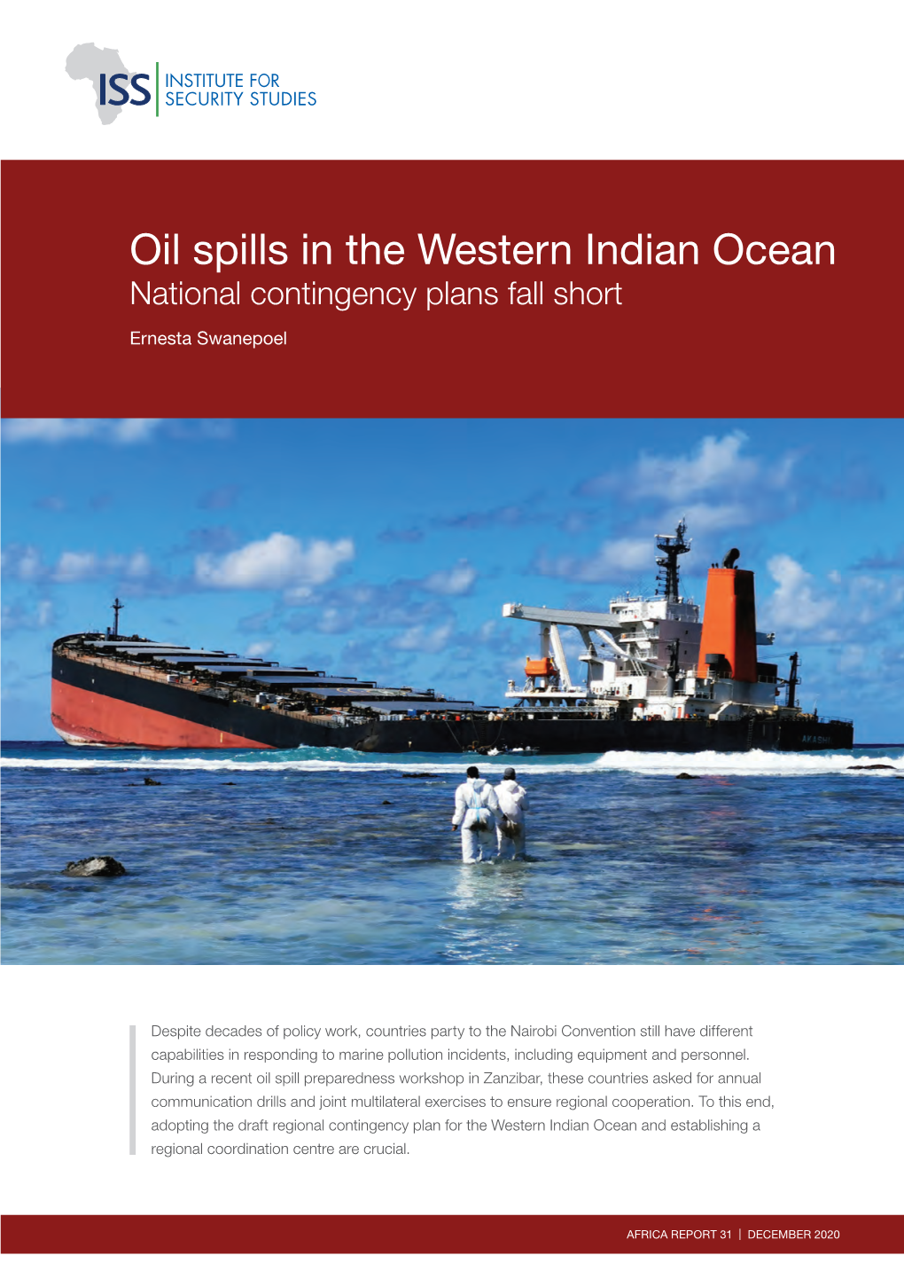 Oil Spills in the Western Indian Ocean: National Contingency Plans Fall Short