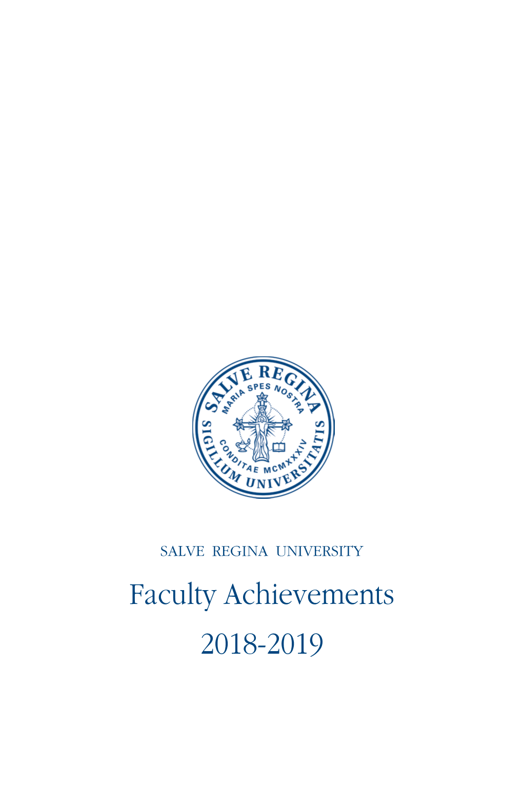 2018-2019 Faculty Achievements Booklet