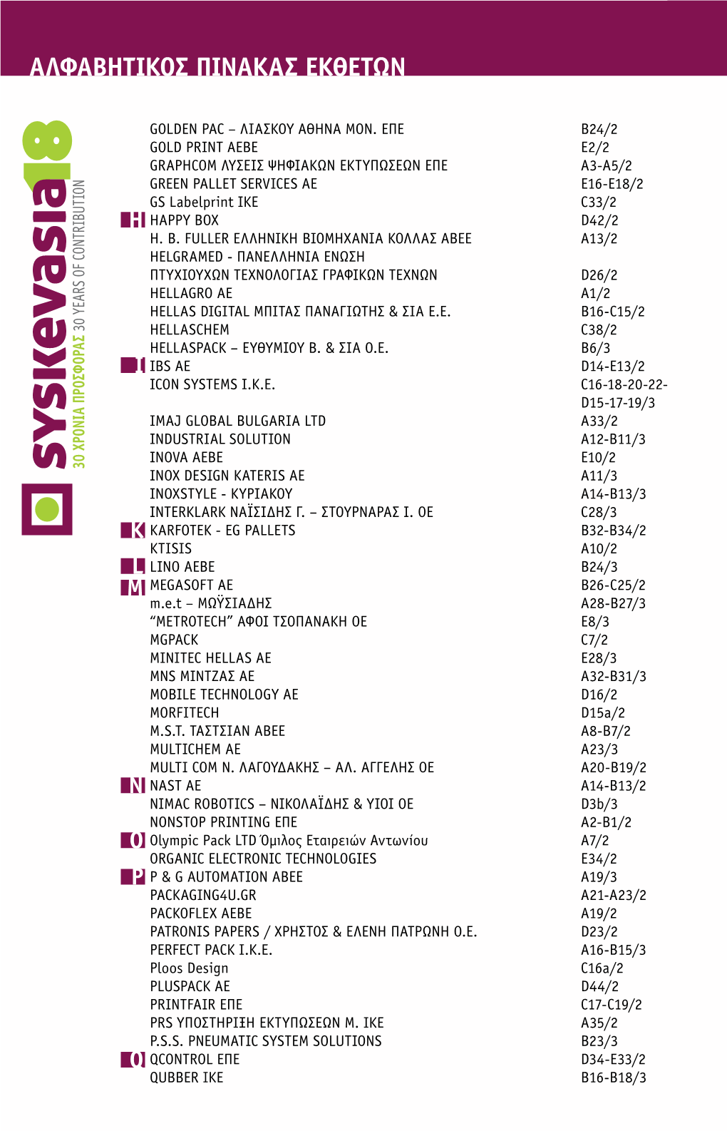 Εκθετες Syskevasia18 & Plastica18