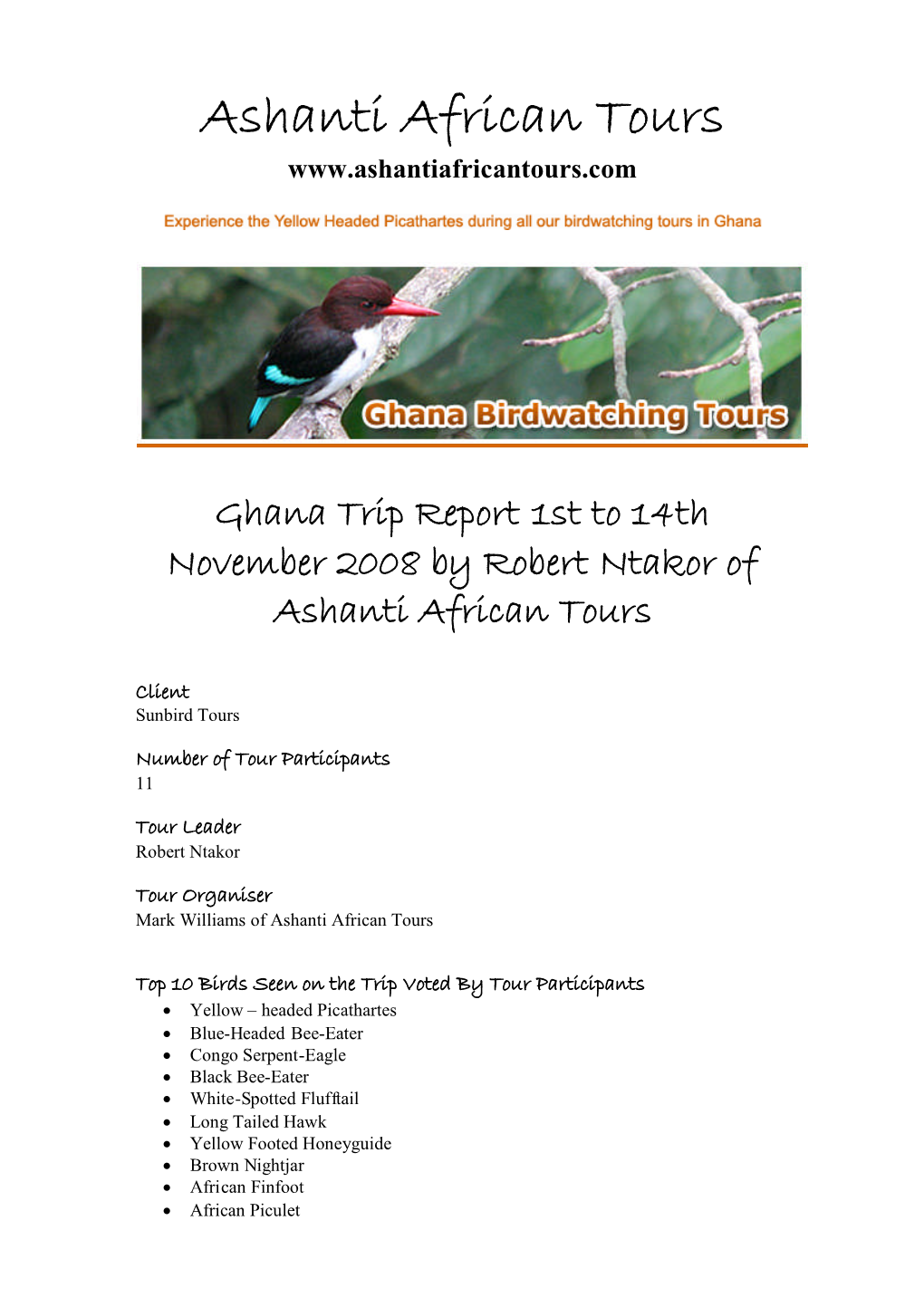 Ashanti African Tours