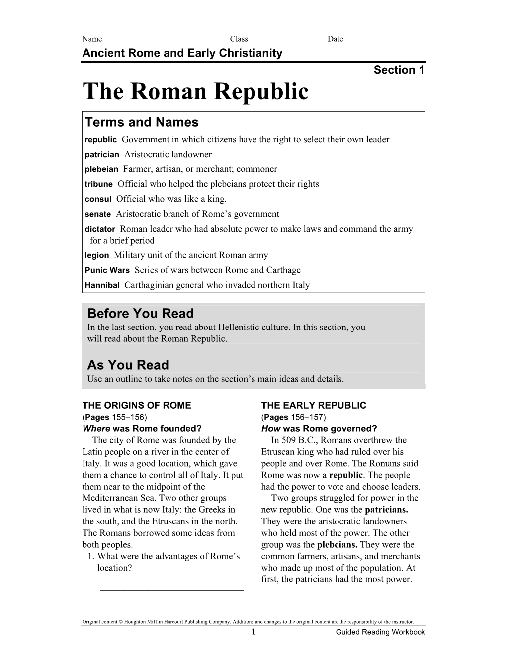 The Roman Republic