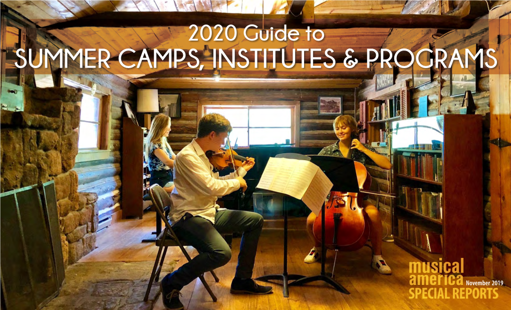 Summer Camps, Institutes & Programs