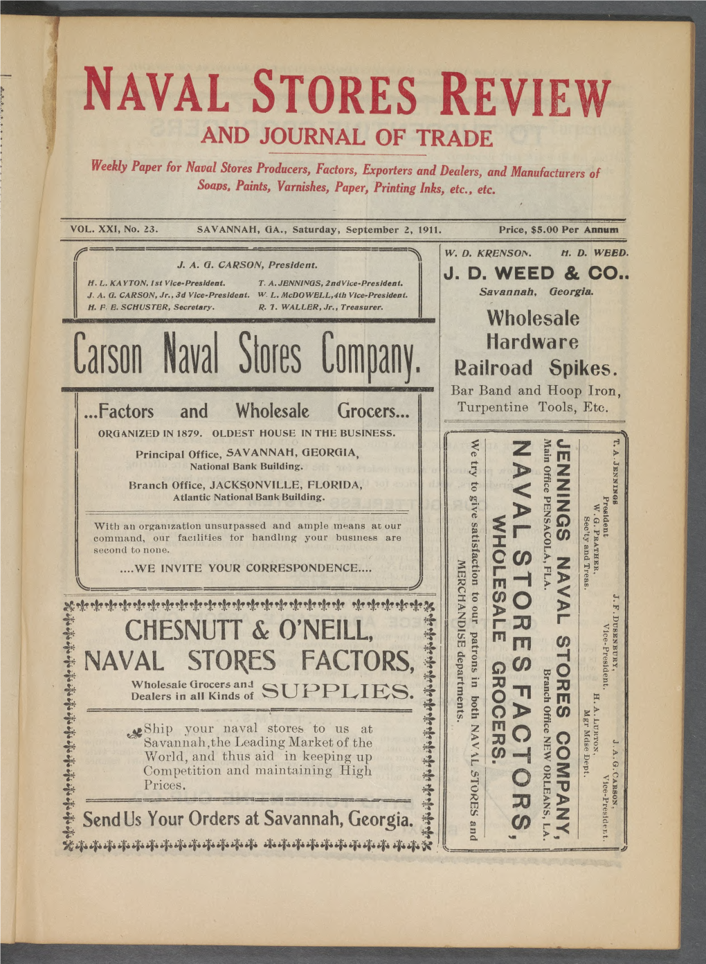 | Naval Stores Review and Journal of Trade