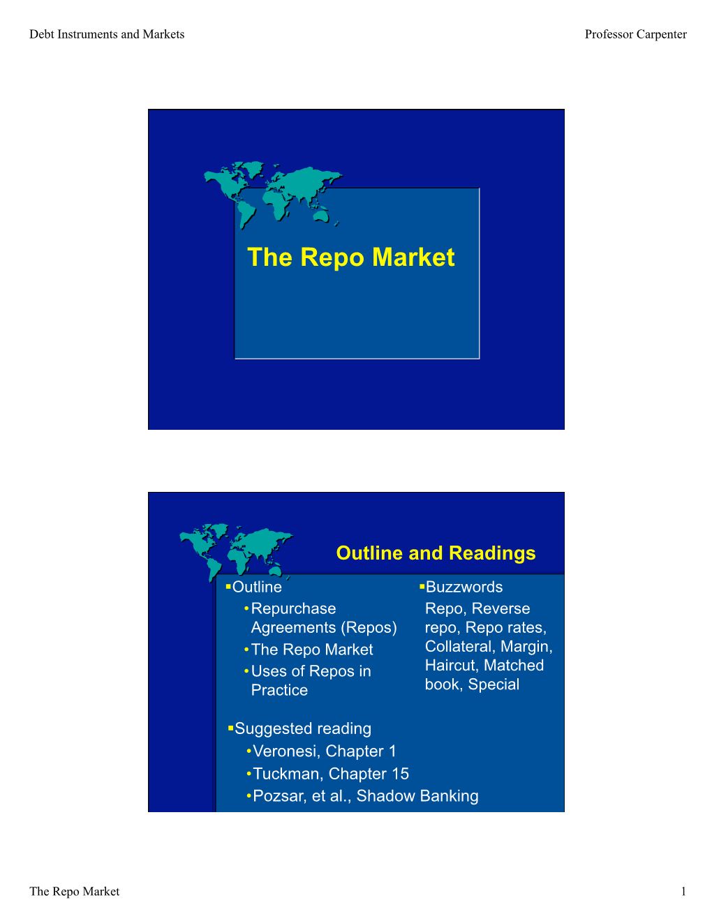 The Repo Market