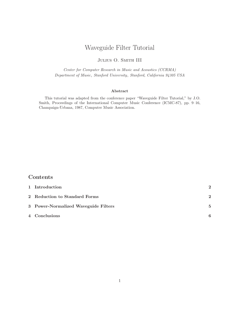 Waveguide Filter Tutorial