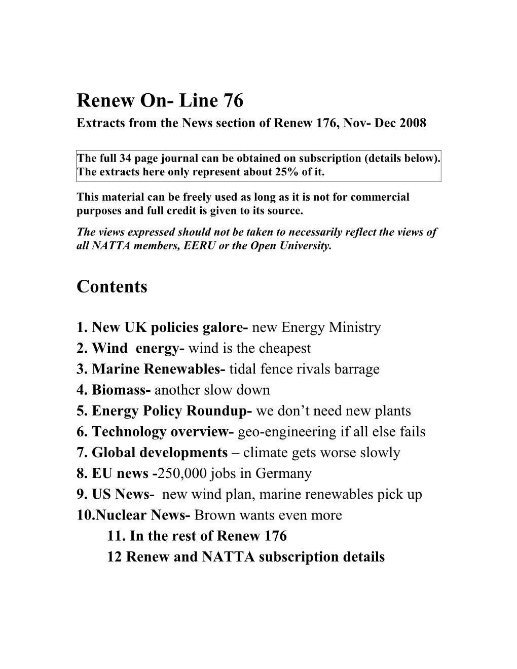 Renew On- Line 76