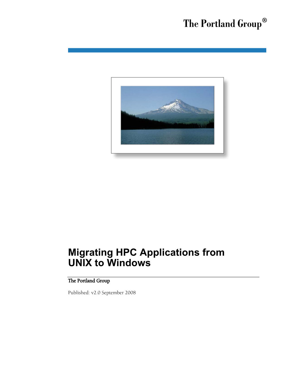 Migrating HPC Applications from UNIX to Windows