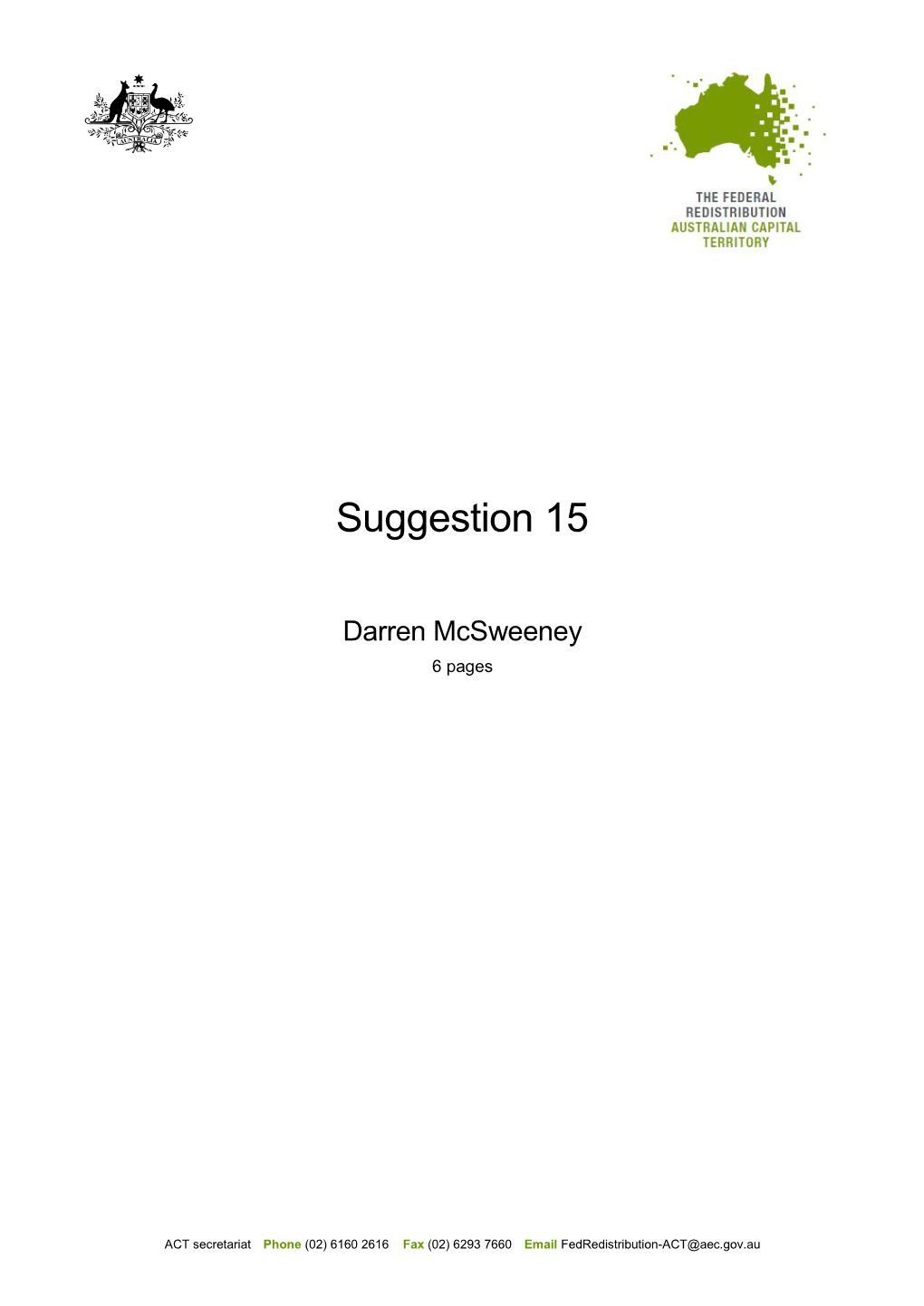 Darren Mcsweeney 6 Pages