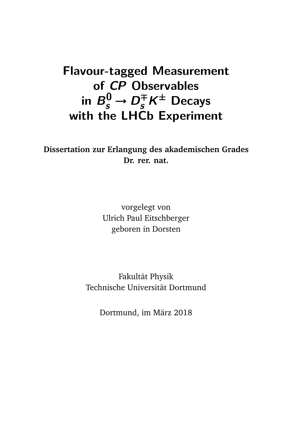 Flavour-Tagged Measurement of CP Observables in B0 Decays with The