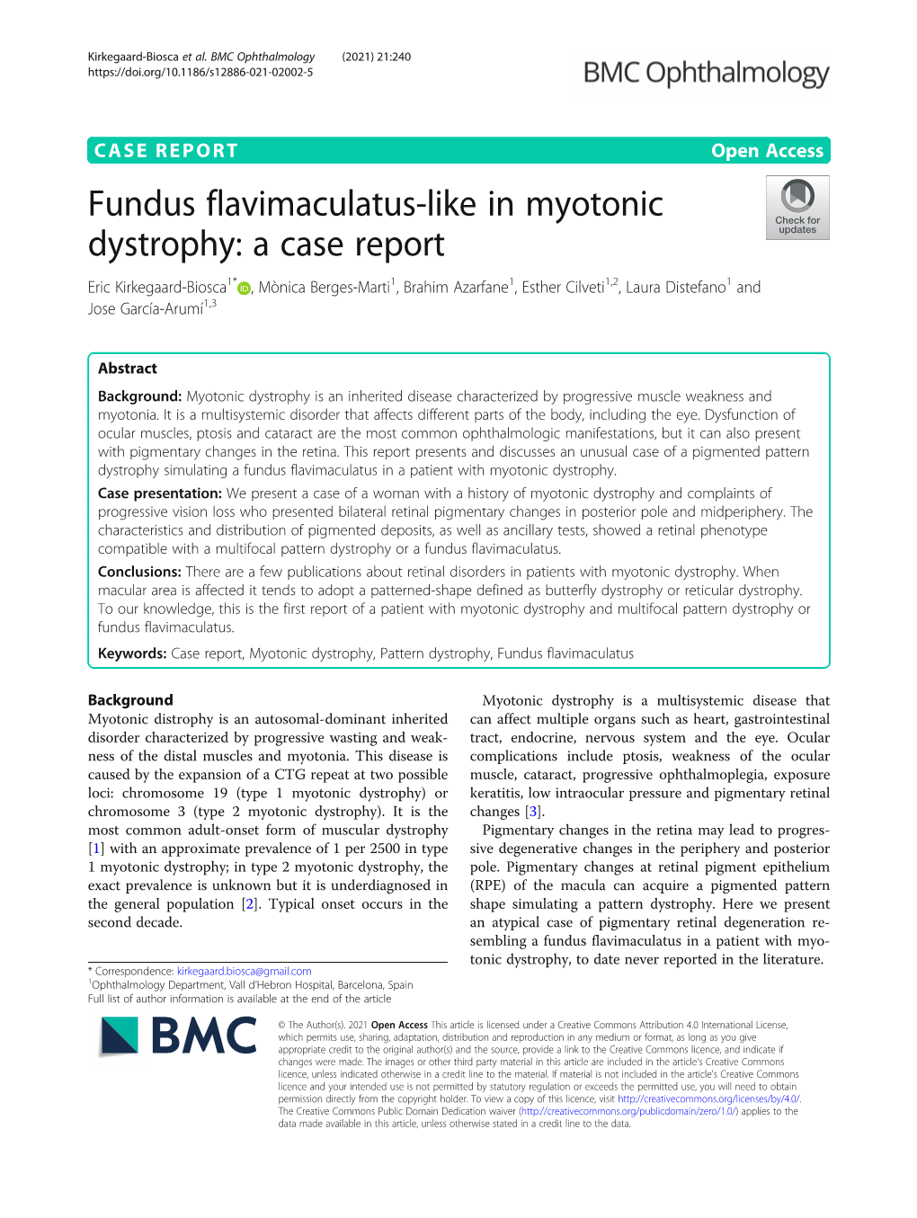 Fundus Flavimaculatus-Like in Myotonic