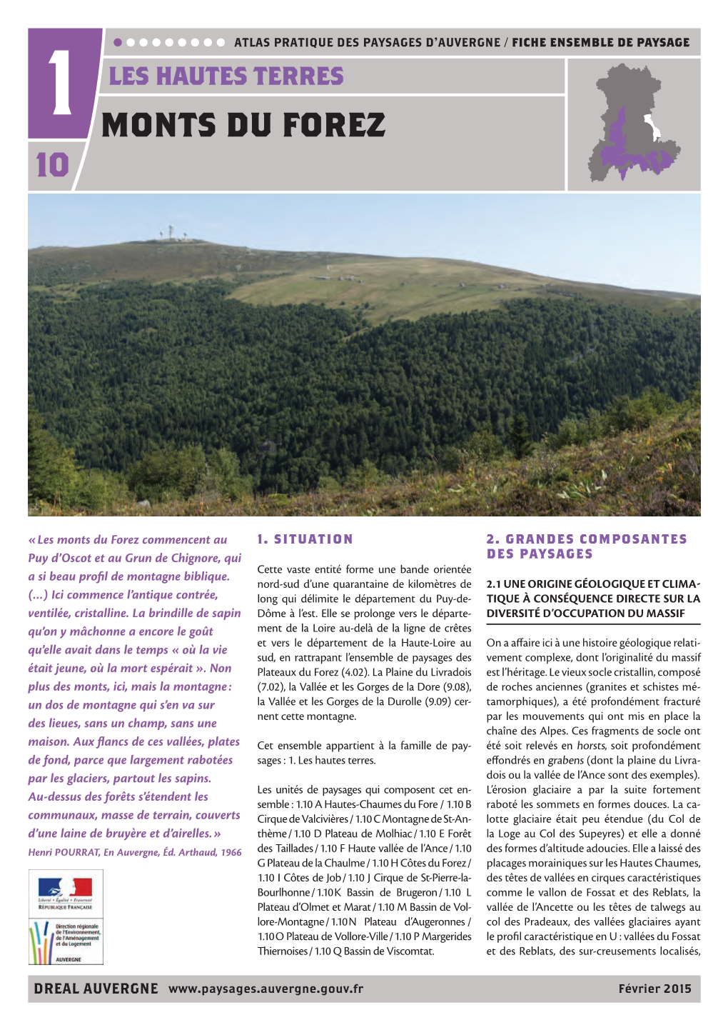 10 MONTS DU Forez