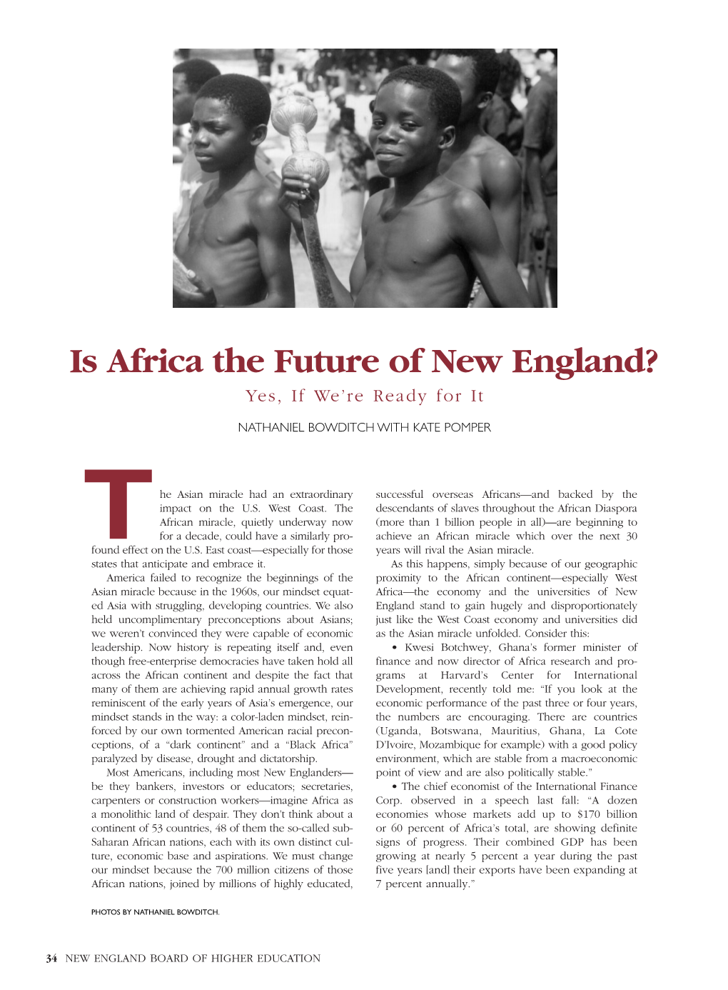 Is Africa the Future of New England? Yes, If We’Re Ready for It