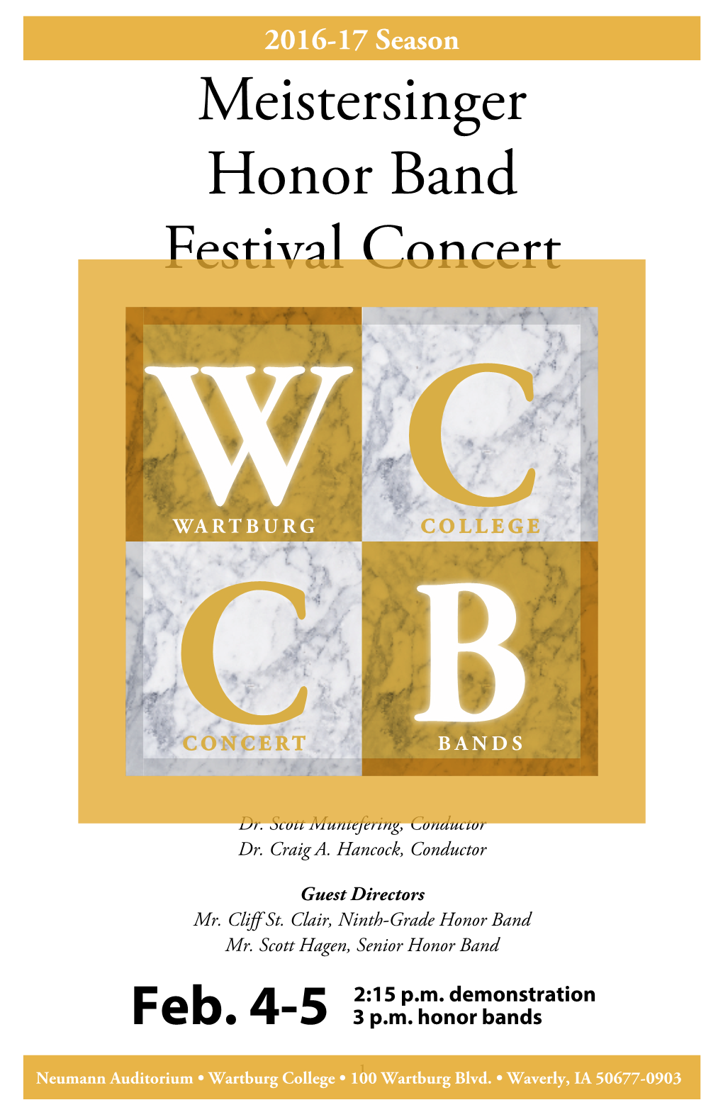 Meistersinger Honor Band Festival Concert