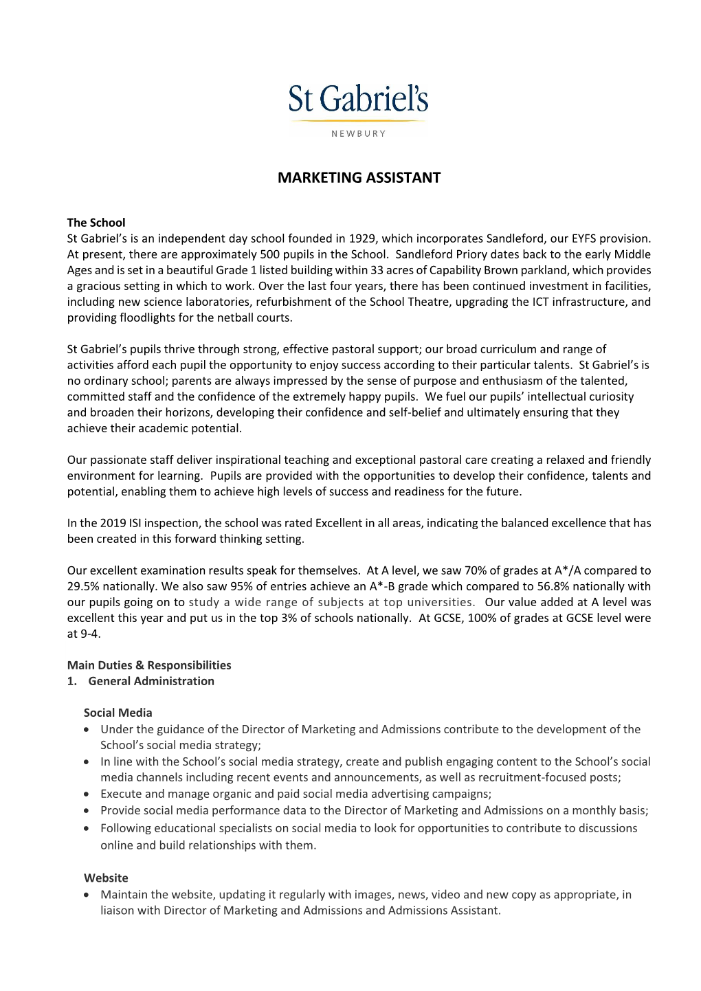 Marketing Assistant