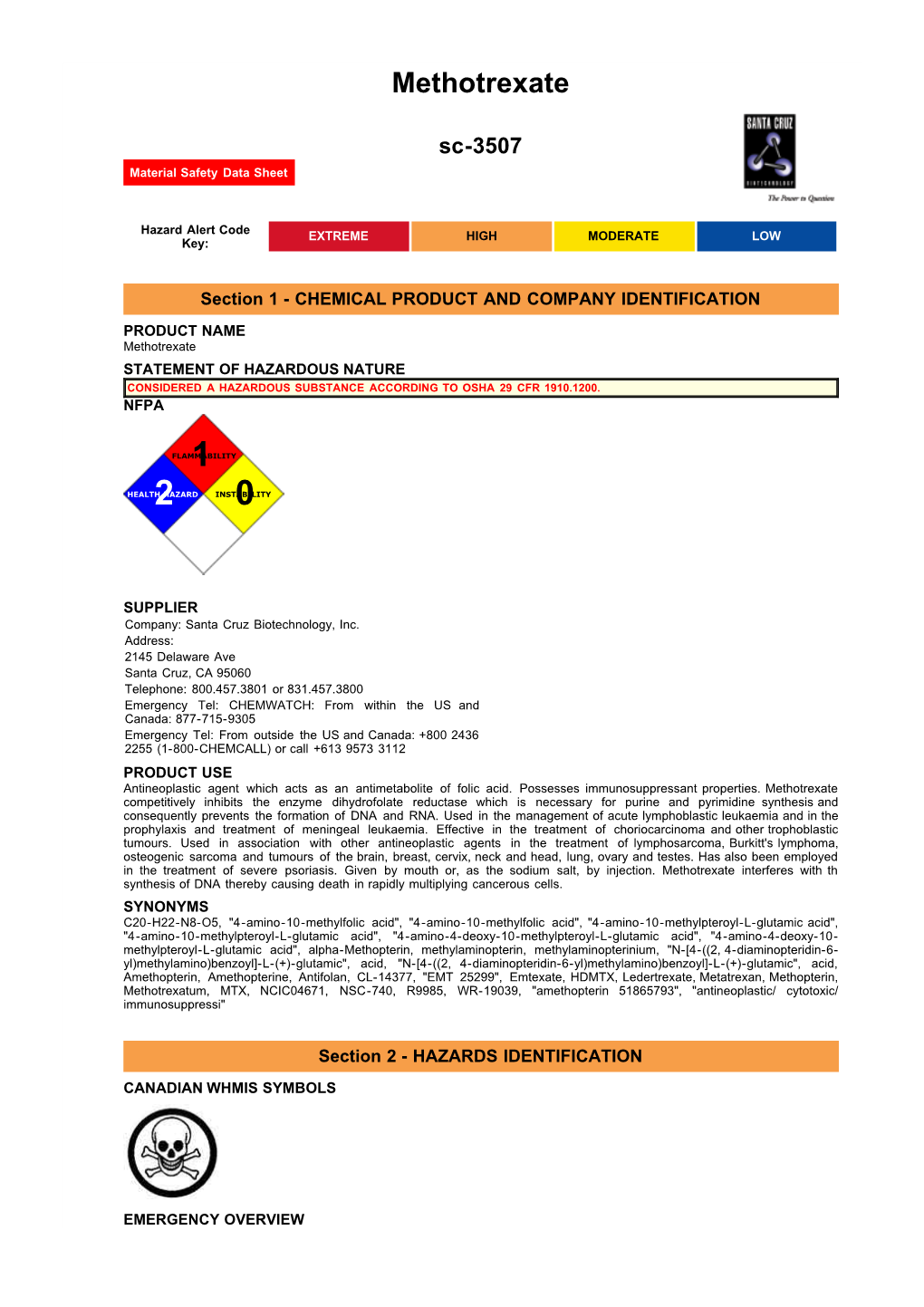 Methotrexate