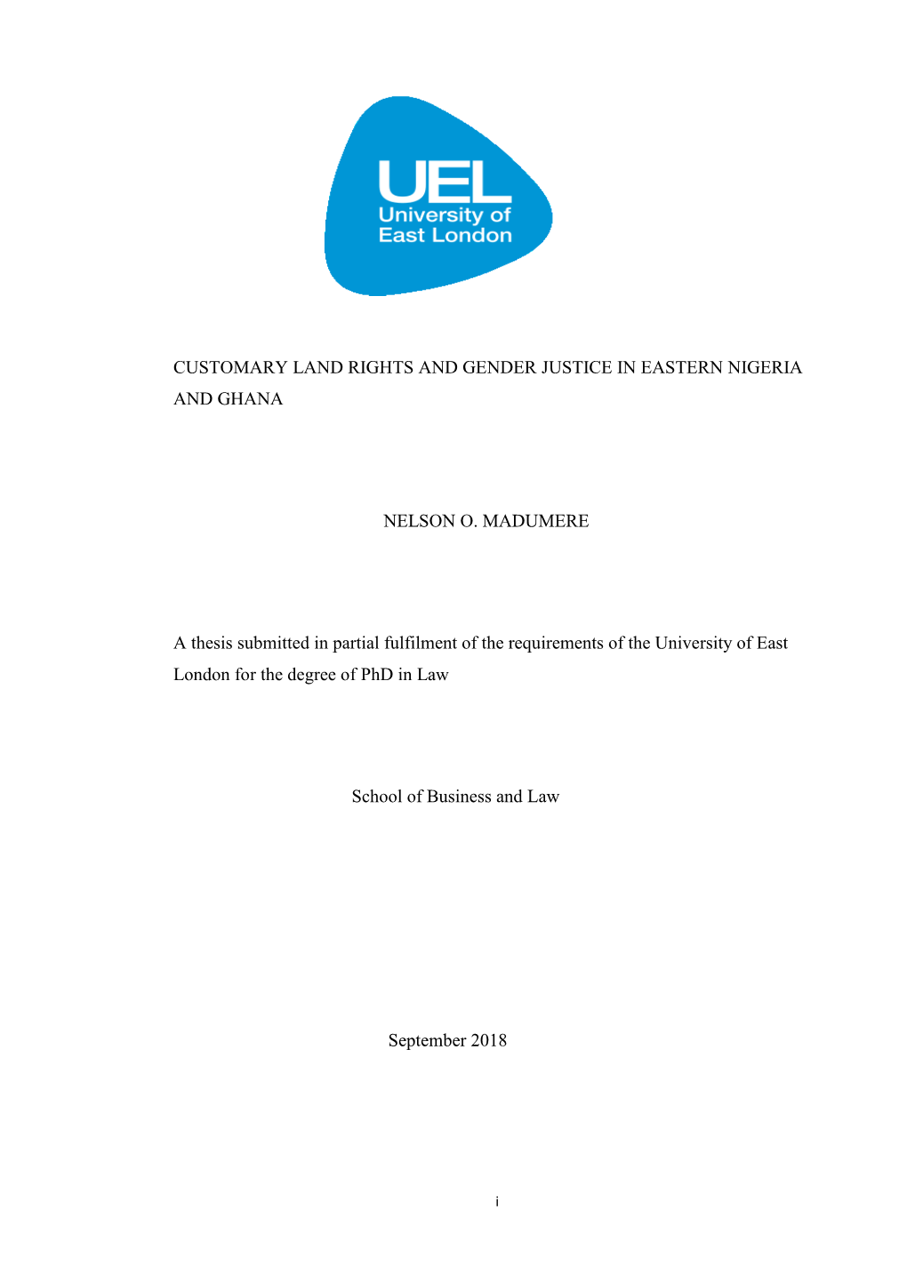 Customary Land Rights and Gender Justice in Eastern Nigeria and Ghana