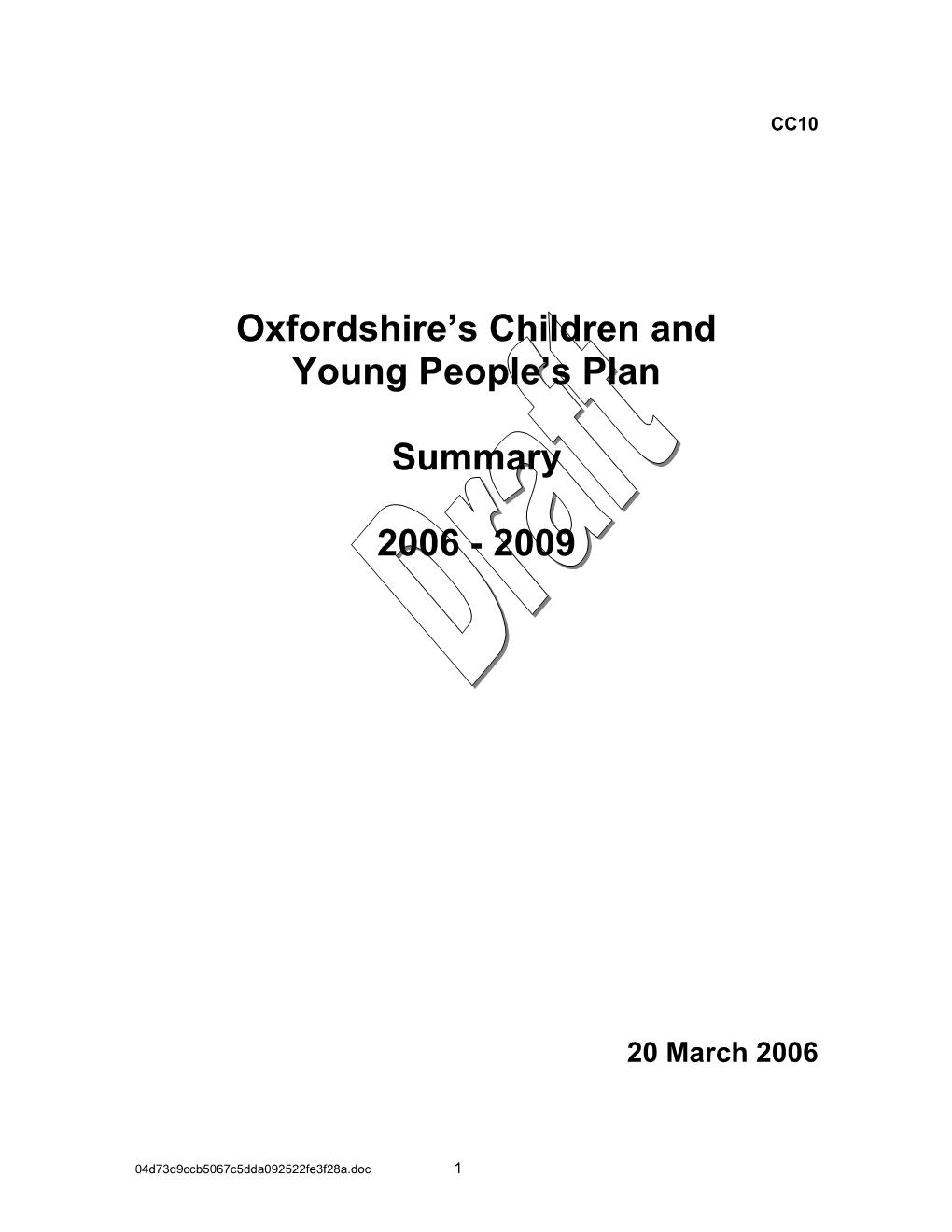 Oxfordshire Children And